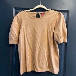 Tan Short Sleeve Top